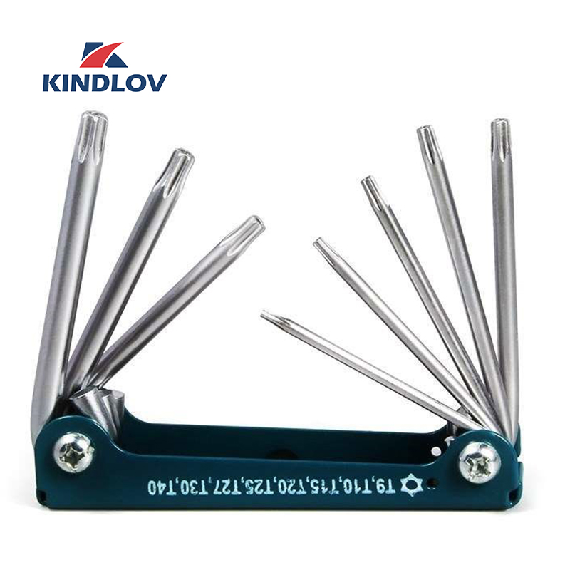 KINDLOV Wrench Adjustable Inner Hexagon Torx Spanner Set Universal Allen Key Screwdriver 8 In 1 Multitools Bike Repair Tool Kit