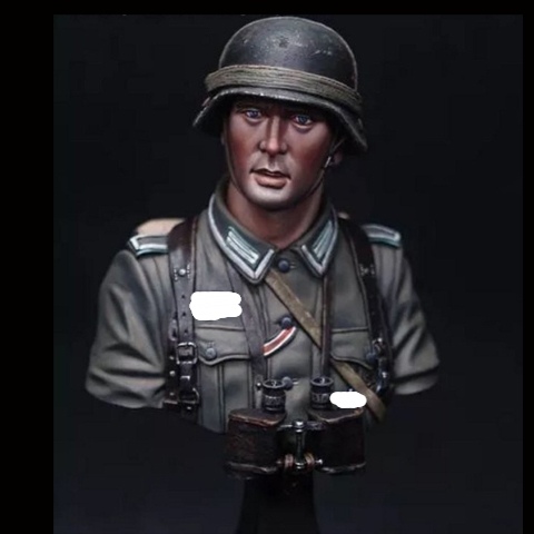 1/10 World War II soldiers, Military subject matter, Resin Figure Bust GK, Uncoated No colour