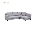 Light Grey Fabric Woon Legs Corner Sofas