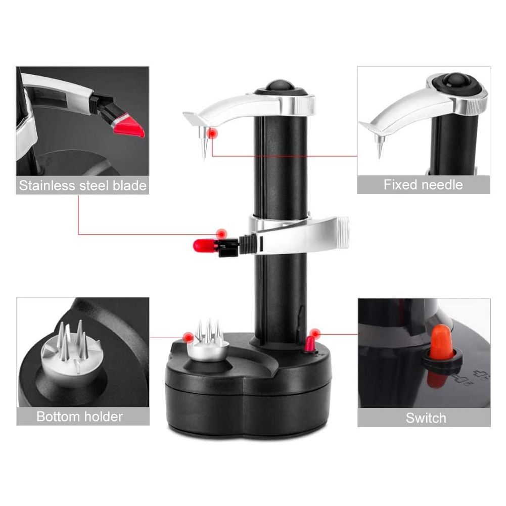 Electric Peeler Multi-function Fruit and Vegetable Peeling Machine Planing Cutter Corer With 3 Blades TSH Shop