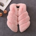 Humor Bear Girls Vest New autumn and winter girls' coats and women's shoulders children's fur