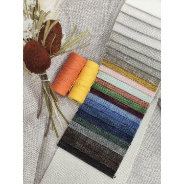 Colorful Chenille Tweed Upholstery Fabric by the meter