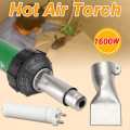 1Pcs AC 220V 1600W 50/60Hz Hot Air Torch Plastic Welding-Gun For Welder + Flat Nose Wholesale Price High Quality