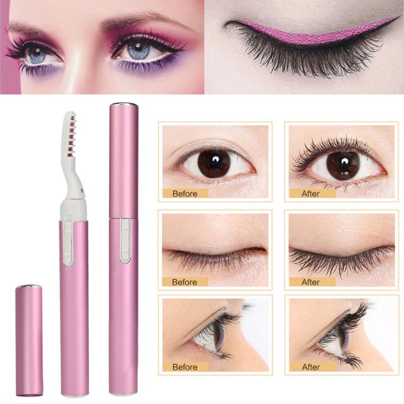 Beauty Electric Heated Eyelash Curler Pen Makeup Cosmetic Perfect Big Eyes Remover Clip Eyebrow Eye Lashes Tweezers dropshipping
