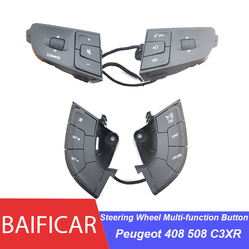 Baificar Brand New Genuine Steering Wheel Multi-function Button Key Switch For Peugeot 408 508 C3XR