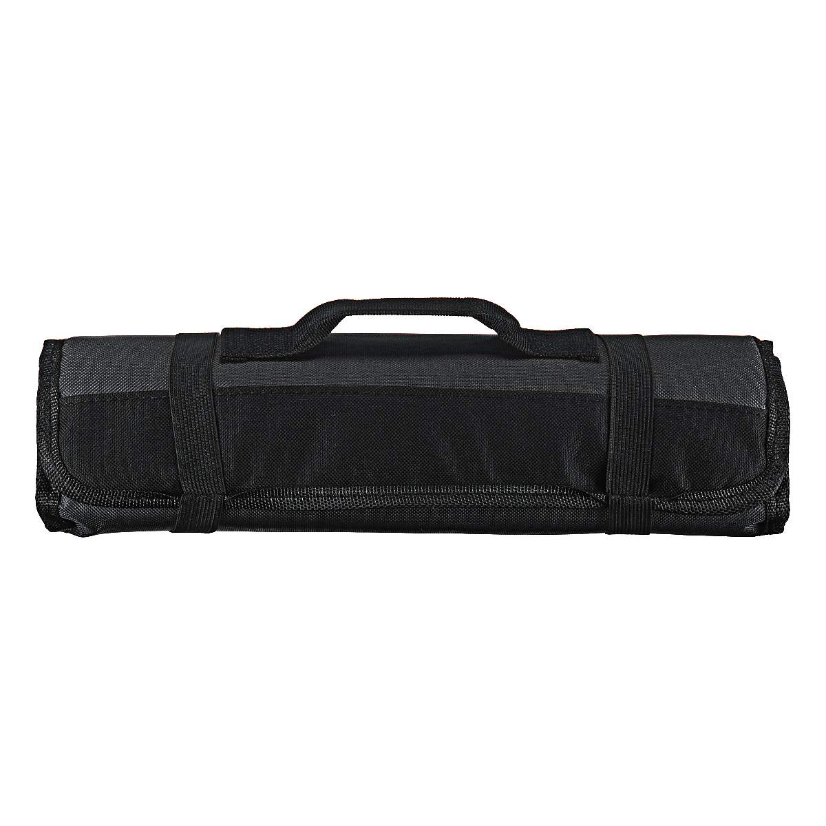 Chef Knife Bag Roll Bag Carry Case Kitchen Cooking Portable Storage Bag with 22 Poc kets Black/Green/Blue Durable