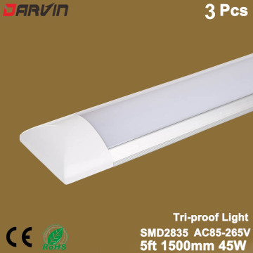 3pcs Led Cleaning Purification Light 5ft 45W 1500mm Batten Light Led Tube AC85-265V 110V 220V Linear Lamp