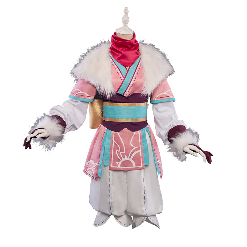 Pre-sale UWOWO Kindred Spirit Blossom Game LOL Cosplay Costume League of Legends Cosplay Qianjue Costumes Extra Mask Hot Outfits