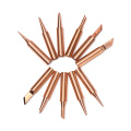 5/6Pcs Pure Copper 900M-T Soldering Iron Tip Lead-free For Soldering Rework Station Soldering Tips Power Tool Accessories