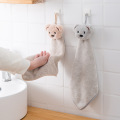 GIANTEX Lovely Super Soft Absorbent Microfiber Hand Towel Hanging Bathroom Kitchen Towel Cleaning Cloth 30x30cm U2111