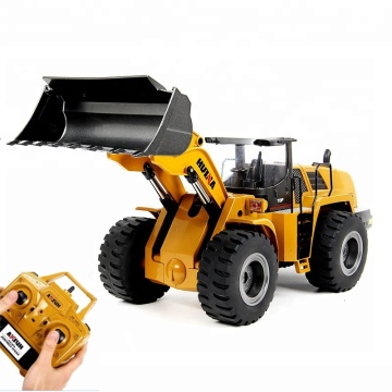 Huina 583 1583 10 Channel 1/14 Remote Control Excavator RTR 2.4GHz Bulldozer Alloy Truck Boys Autos RC Toys Kids Christmas Gift
