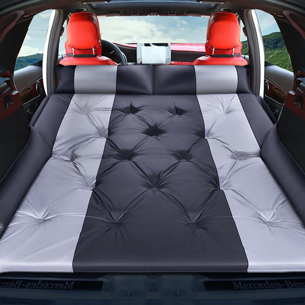 Car Inflatable Bed Travel Mattress Air Bed Rear Row Car Sleeping Pad Multifunctional Sofa Pillow Outdoor Camping Mat Cushion