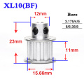 XL10T Synchronous Wheel With Step Timing Pulley Finished Hole With Screw BF Type Width11mm Bore3.175 4 5 6 6.35 8mm