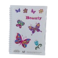 BUTTERFLY SPIRAL NOTEBOOK WITH DIFFERENT SIZE