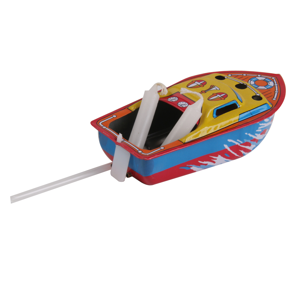 Vintage - Boat Steam Powered Collectable Toy Educational Retro Tin Boat Toy Gift