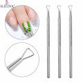 1pc Cuticle Remover Pusher UV Gel Nail Polish Remover Stainless Steel Dead Skin Remover Manicure Pedicure Nail Art Tool TSLM1