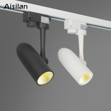 Aisilan LED Track Light Rail Ceiling Spotlights COB AC85-260V 7W for Living Home Store Office Exhibition Commercial Lighting