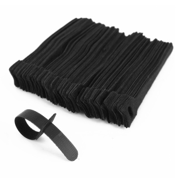 100 x adjustable black nylon cable tie L 15cm