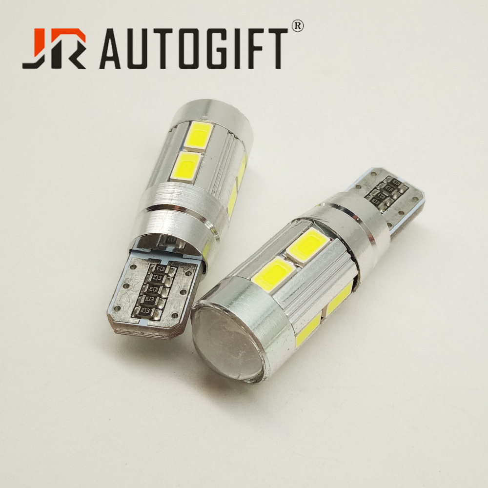 2PCS Car Styling Car Auto LED T10 194 W5W Canbus 10 SMD 5630 LED Light Bulb 12 24V No Error LED Light Parking LED Car Side Light