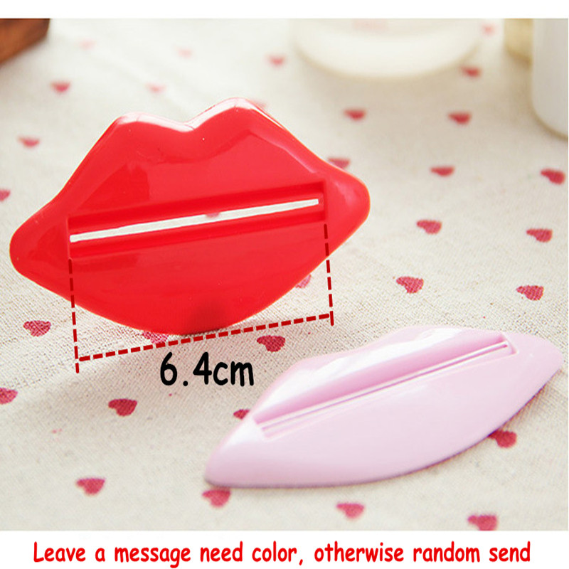 1 PCS Creative Lip Toothpaste squeeze multi-purpose extrusion device Toothpaste gels cream lotion squeezer #708