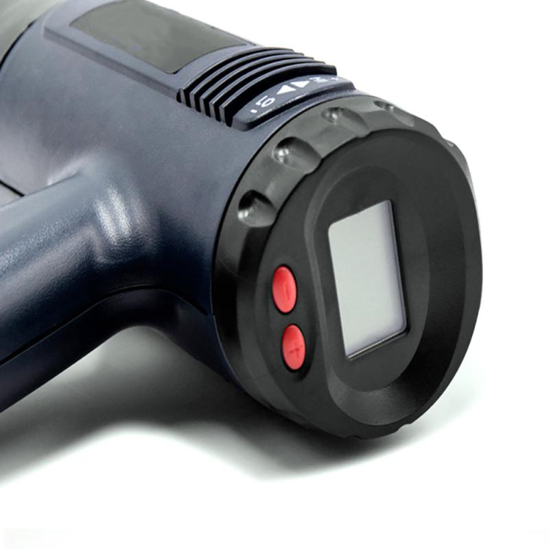 1800W 100-600 Celsius Handheld Digital Display Thermostat Hot Air Gun EU Thermoregulator Soldering Heat Guns with 4 Nozzles