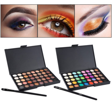 Waterproof Long Lasting Matte Eyeshadow Non-blooming Bright Neon Multi-Color Shimmer Charm Eye Makeup Palette Cosmetic Set TSLM2
