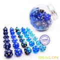 Bescon RPG Dice Set 35pcs Ocean Blue Set, DND Role Playing Game Dice 5X7pcs