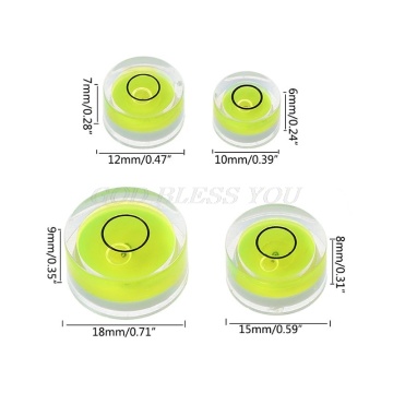 5pcs Round Bubble Level Mini Spirit Level Bullseye Level Measurement Instrument Drop Shipping