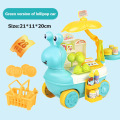 Trolley Simulation Candy Cart Small Snail Shape Children Pretend Play House Toy Kids Pretend Play Toys Color Box