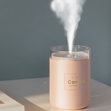 Candle Air Humidifier Portable Ultrasonic Silent Large Capacity USB Aroma Essential Oil Diffuser Home Car Office Purify Anion