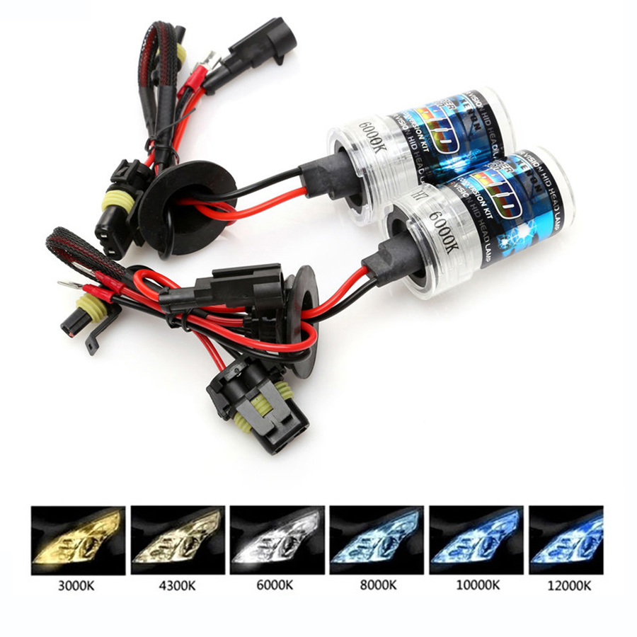 HID Xenon headlight 2 PCS 55W H1 H3 H7 H8 H9 H11 HB3 HB4 881 Car Xenon Lamp H10 30000K 4300 3000 6000 Warm White Auto Headlight