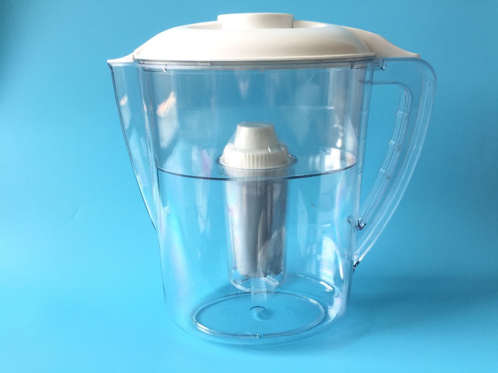 2.5L Alkaline Water Pitcher Solution/portable water filter/water softener with refreshable filter cartridge (QY-WP011)