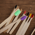 10pcs/Set Eco Friendly Bamboo Toothbrush Medium Bristles Biodegradable Oral Care Adults Teeth Cleaning Travel Toothbrushes