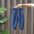 Girls Jeans Autumn Spring Kids Clothes Trousers Children Denim Pants for Baby Girl Jeans button toddlers Fashion New