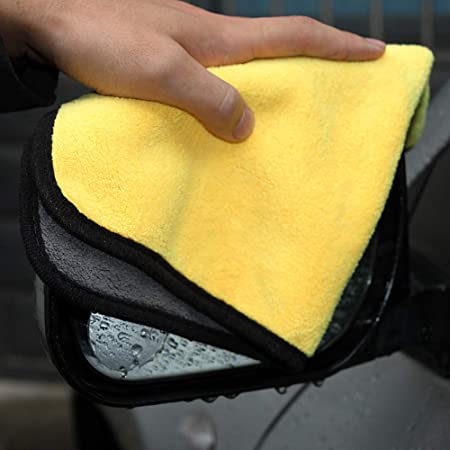 kayme 3 Pack Microfiber Car wash towel Polishing care waxing cleaning cloth Car beauty towel super absorbent and durable 30*60CM