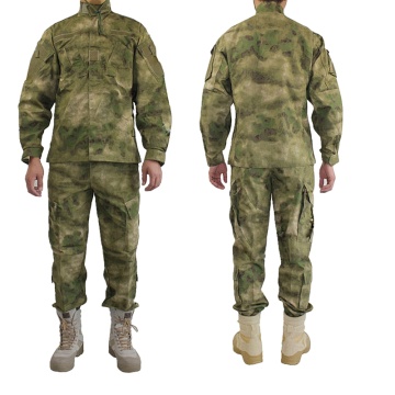 Outdoor Army Military Uniform Camofluage Tactical Atacs A-tacs FG Camo Durable Shirt & Pants Army Combat Coat and Trousers