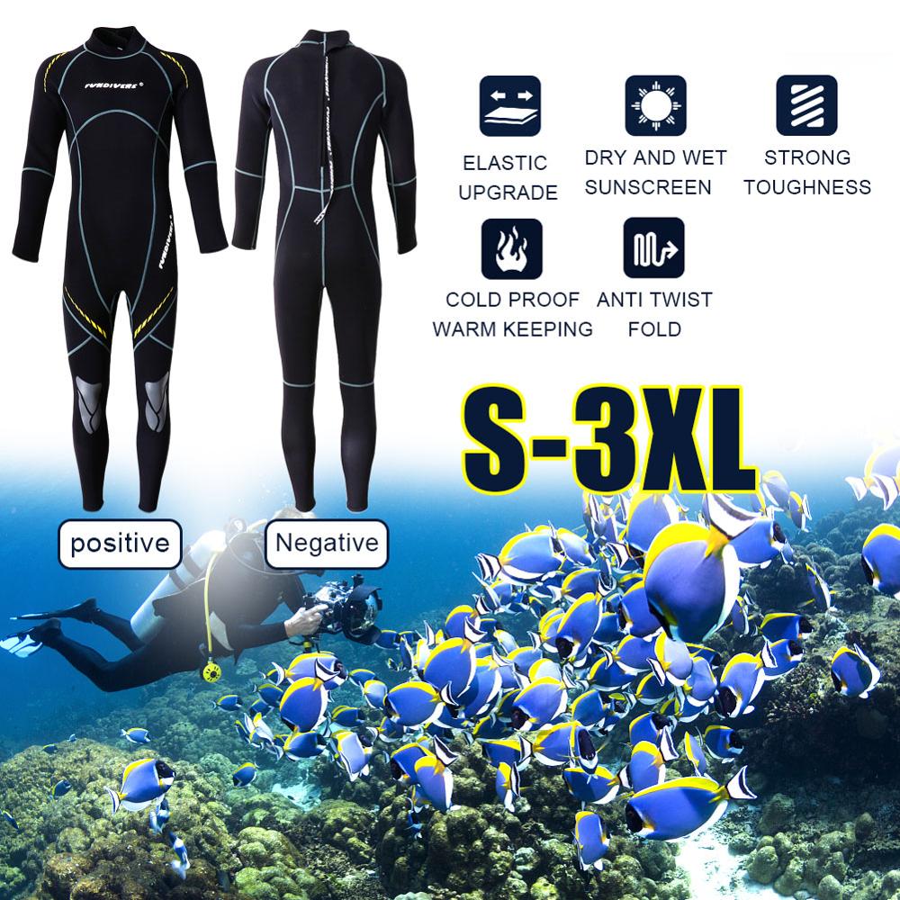 Men Full-body Neoprene Wetsuit 3mm Diving suits Thermal Swimming Surfing Scuba Snorkeling Spearfishing Wet suits neopreno hombre