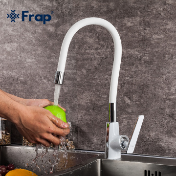 Frap Rubber Design Kitchen Faucets 360 Degree Rotation Kitchen Faucet Taps Single Handle Faucet Torneira Cozinha F4458