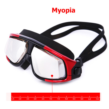 Men women Swimming Anti Fog UV Protection Diopter Swim Goggles with Prescription Waterproof Large Frame Myopia swimming Glasses