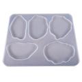 Silicone Mold Resin Molds Irregular Coasters Pendant Mold For Jewelry Making DIY Craft Safe Flexible Completely Transparent