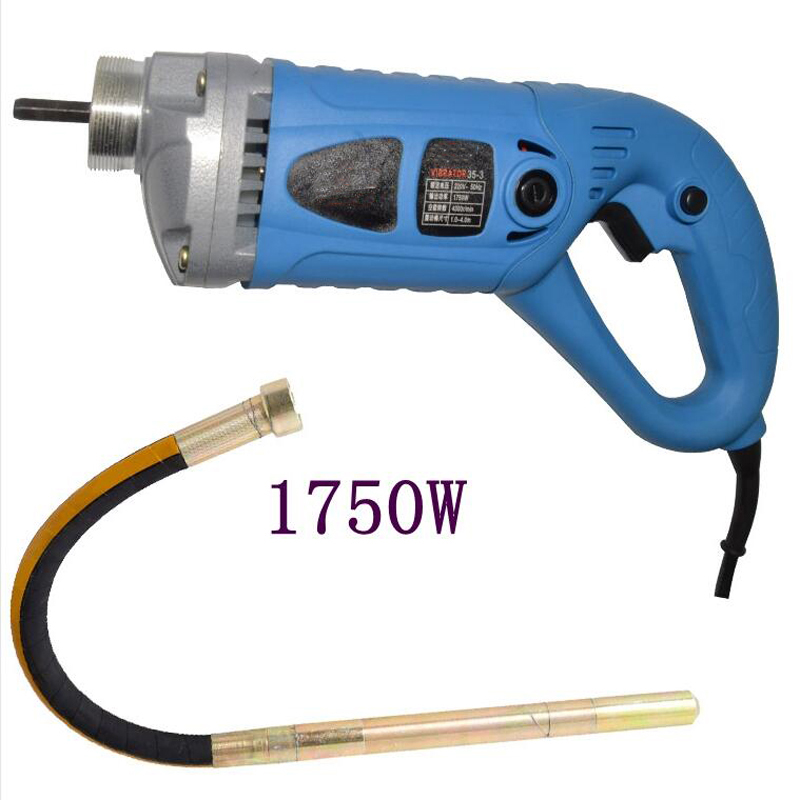 35mm Concrete Vibrator 1750W 220V With Copper Motor Construction Tools