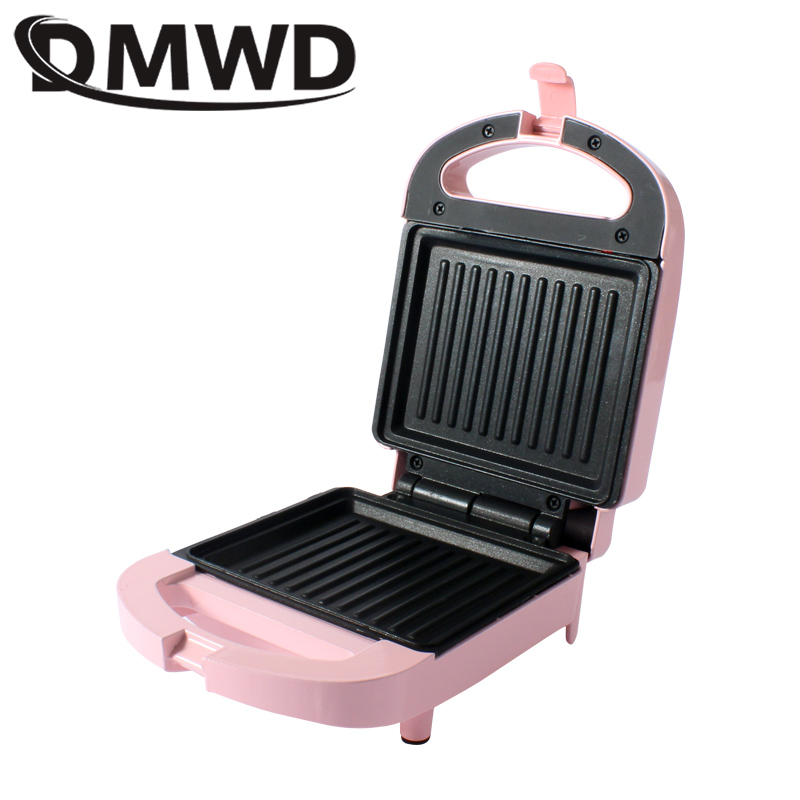 DMWD Mini Electric Sandwich Maker Waffle Maker Toaster Baking Multifunction Breakfast Machine Frying pan Sandwichera 650W EU