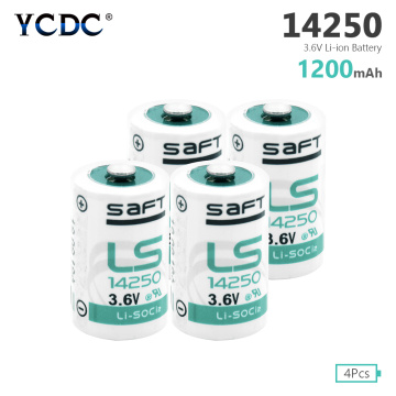 4pcs New LS14250 1/2AA R6 3.6V Lithium Batteries PLC industrial automation equipment CNC machine TL-5902 TL-2150 lithium battery