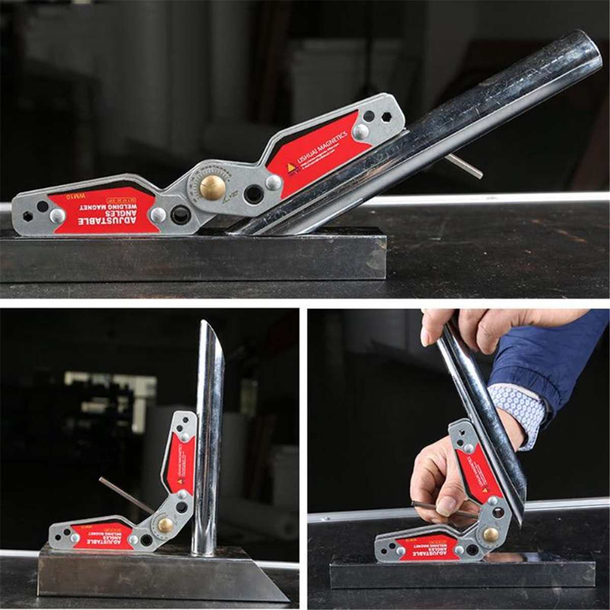 2 Size Adjustable Angles 20-200 degree Magnet Magnetic Welding Holder/Welding Magnet for Welding and Fabrication