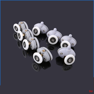 8pcs/lot Shower Rooms Cabins Pulley Shower Room Roller /Runners/Wheels/Pulleys Diameter23mm/25mm Hole distance 26mm
