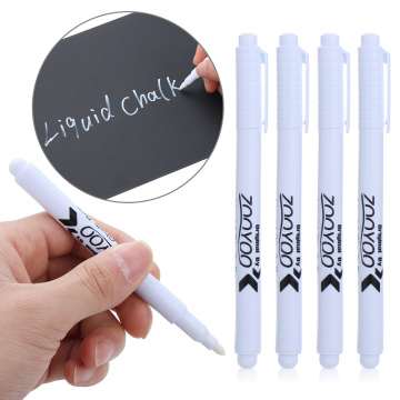 1 PC White Liquid Chalk Pen Glass for Windows Chalkboard Black Board Erasable Environmental Marker School Supplies