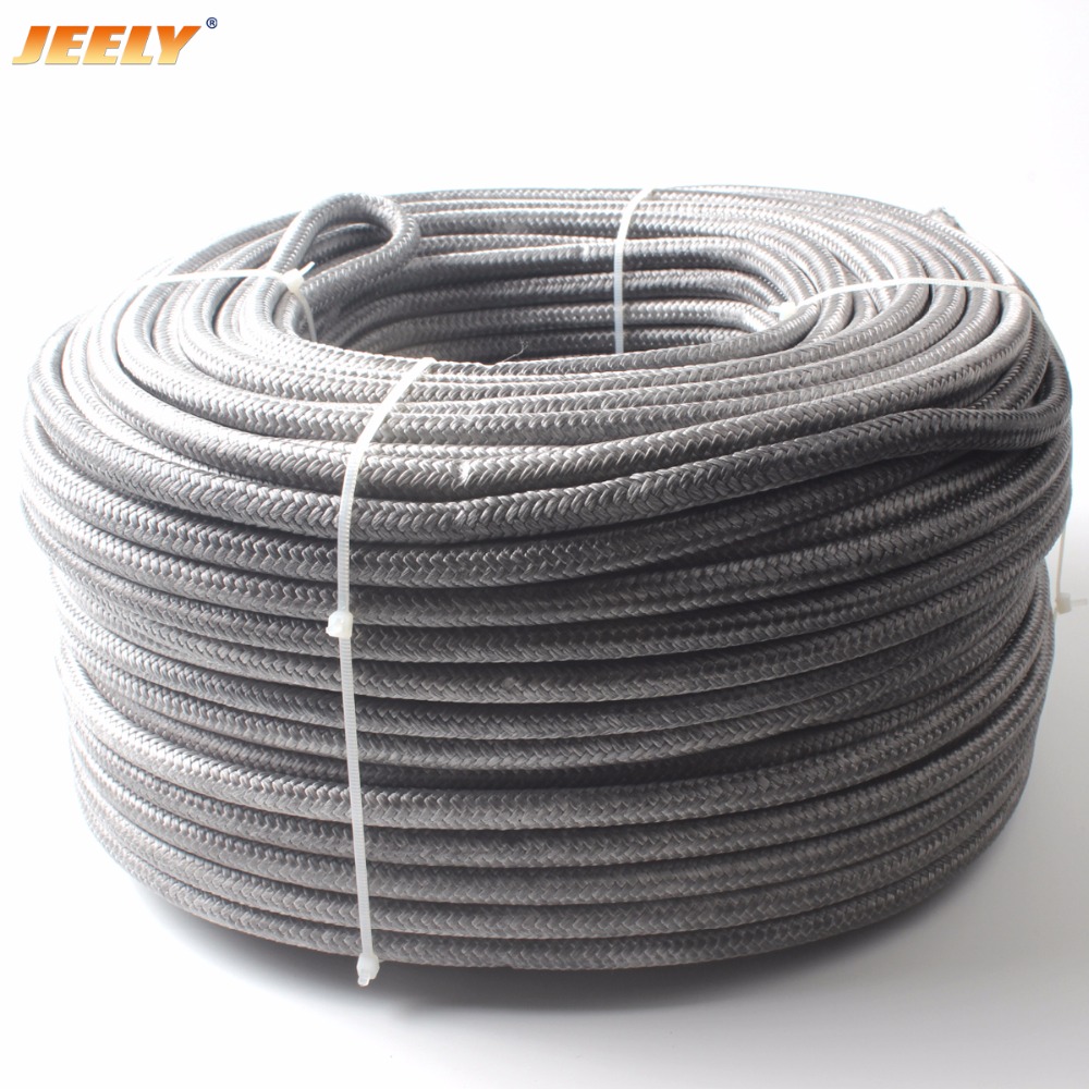 JEELY 9mm 100m UHMWPE Spectra Core with Polyester Jacket Sailboat Winch Sheathed Tow Rope