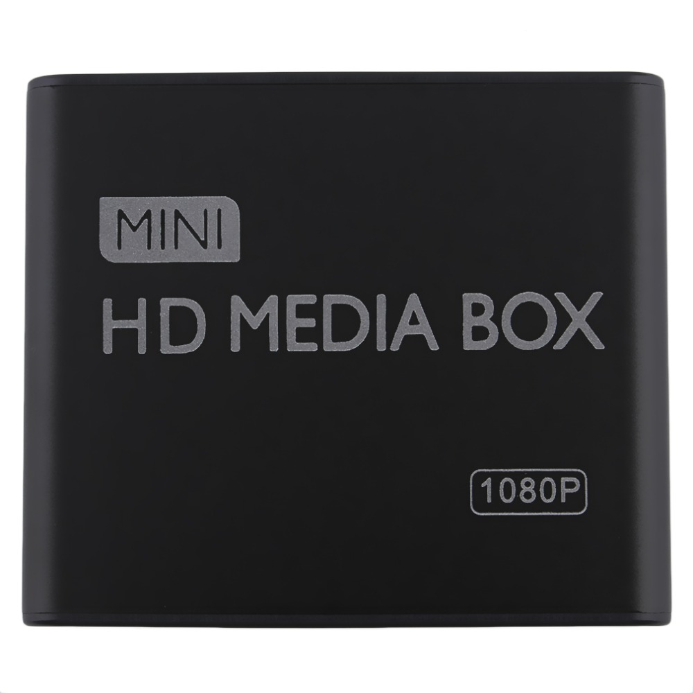 Media Player Box Mini Full 1080p HD MPEG/MKV/H.264 AV USB 2.0+ Remote Support MKV / RM-SD / USB / SDHC / MMC HDD EU