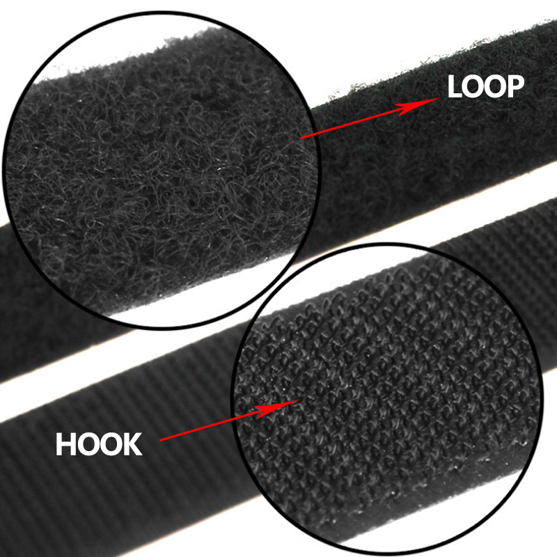 Self Adhesive Hook And Loop Tape Velcros Adhesive Sticker Velcros Nylon With Gue Fabric Tape For Sewing