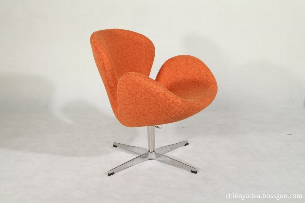 fabric swan chair